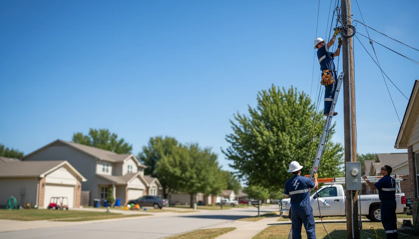 Residential electrician providing installation services in Fallston, MD